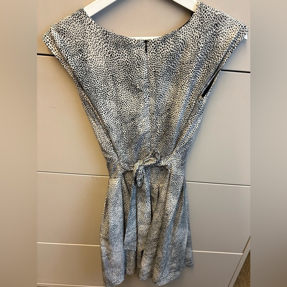 Angel Eye London Black White Sleeveless A-line knee length Dress women's size S - Picture 5 of 11